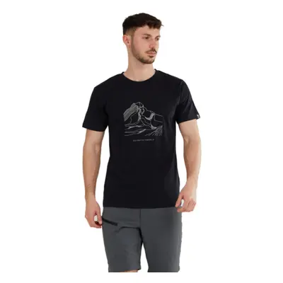 Férfi rövid ujjú turista póló FUNDANGO Legend T-shirt-890-black