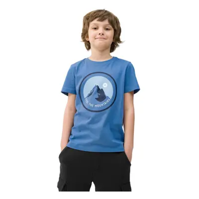 Fiú rövid ujjú turista póló 4F JUNIOR TSHIRT-4FJWSS24TTSHM1133-33S-BLUE