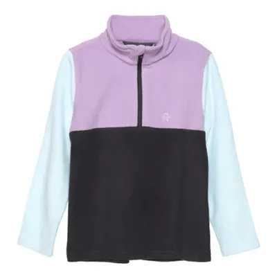 Lányok sípolár kabát COLOR KIDS Fleece Pulli - Colorblock, violet tulle