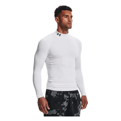 Férfi kompressziós póló hosszú ujjal UNDER ARMOUR UA CG Armour Comp Mock-WHT