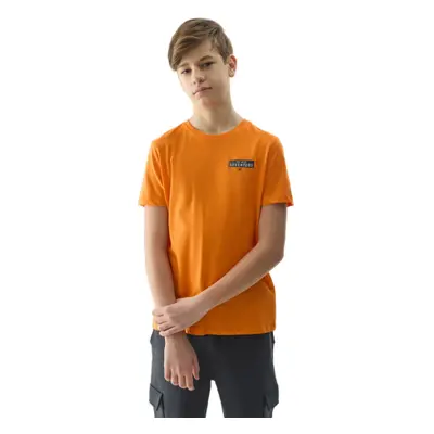 Fiú rövid ujjú turista póló 4F JUNIOR TSHIRT-4FJWSS24TTSHM1131-70S-ORANGE