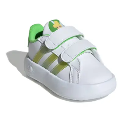 Gyerek szabadidős lábbelik ADIDAS Grand Court 2.0 Tinkerbell white linen green lucid lime