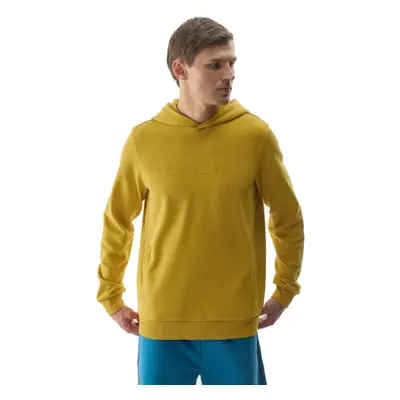 Pánska mikina s kapucňou 4F SWEATSHIRT-WSS24TSWSM0948-71S-YELLOW