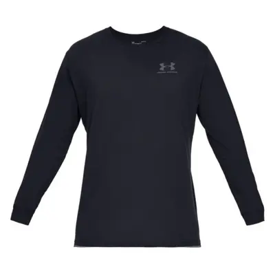 Hosszú ujjú férfi edzőing UNDER ARMOUR UA SPORTSTYLE LEFT CHEST LS-BLK