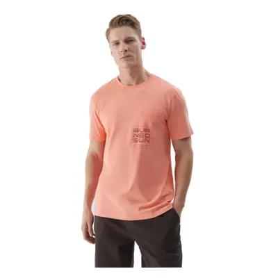 Rövid ujjú férfi póló 4F TSHIRT-4FWSS24TTSHM1284-64S-SALMON CORAL