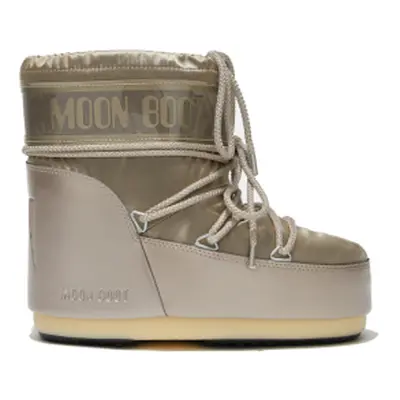 Dámske nízke zimné topánky MOON BOOT MB ICON LOW GLANCE-B003 PLATINUM