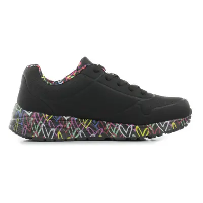 Lányok szabadidős cipők SKECHERS Uno Lite Lovely Luv black