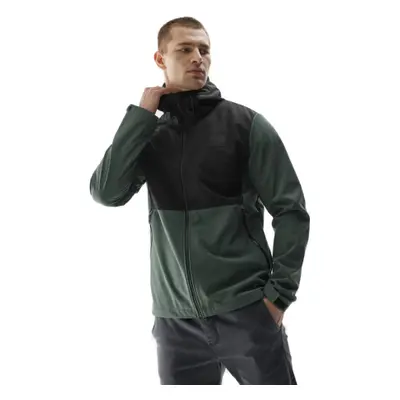 Férfi túra softshell kabát 4F SOFTSHELL JACKET-AW23TSOFM155-40S-DARK GREEN