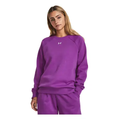 Hőszigetelt női edzőpulóver kapucnival UNDER ARMOUR UA Rival Fleece Crew-PPL