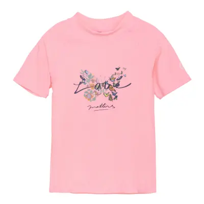 Lány úszó póló COLOR KIDS T-shirt W. Print, salmon rose