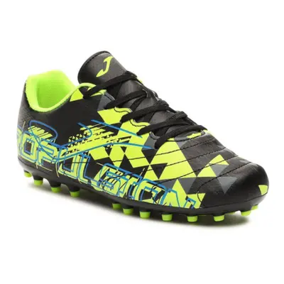 Chlapčenské futbalové kopačky outdoorové JOMA Propulsion Jr FG black yellow fluor