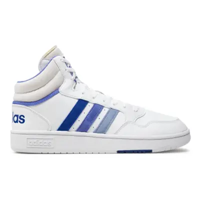 Pánska rekreačná obuv ADIDAS Hoops 3.0 Mid cloud white blue spark semi cobalt blue