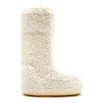 Női magas téli csizma MOON BOOT Icon Faux Curly cream