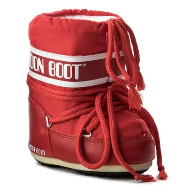 Gyermek téli bokacsizma MOON BOOT ICON MINI NYLON, 003 red