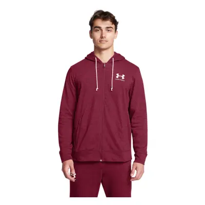 Férfi pulóver cipzárral UNDER ARMOUR UA Rival Terry LC FZ-RED