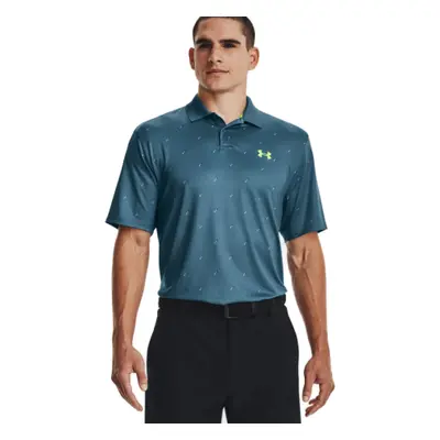 Férfi golfpóló rövid ujjal UNDER ARMOUR UA Perf 3.0 Deuces Polo-BLU