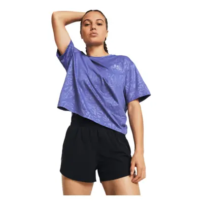 Rövid ujjú női edzőing UNDER ARMOUR Rush Energy Emboss Crop SS-PPL