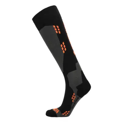 Sí térdzokni (zokni) TECNICA Merino ski socks, black orange