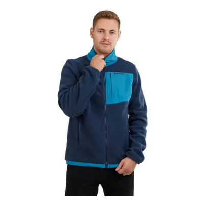 Pánska turistická mikina so zipsom FUNDANGO Haven Hybrid Jacket-486-patriot blue