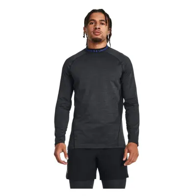 Hőszigetelt, hosszú ujjú kompressziós férfi póló UNDER ARMOUR UA CG Armour Twist Mock-BLK