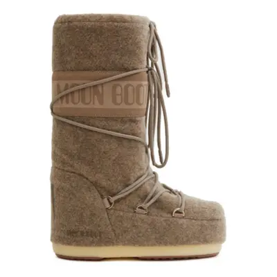 Magas téli csizma MOON BOOT RESORT COL. MB ICON FELT-L017 BEIGE MELANGE