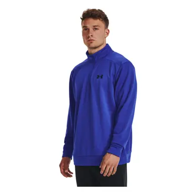 Hőszigetelt férfi edzőpulóver 1 2 cipzárral UNDER ARMOUR UA Armour Fleece 1 4 Zip-BLU