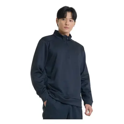 Hőszigetelt férfi edzőpulóver 1 2 cipzárral UNDER ARMOUR UA Armour Fleece 1 4 Zip-BLK