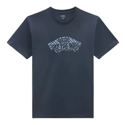 Rövid ujjú férfi póló VANS CHECKERED OFF THE WALL FILL TEE-B Indigo