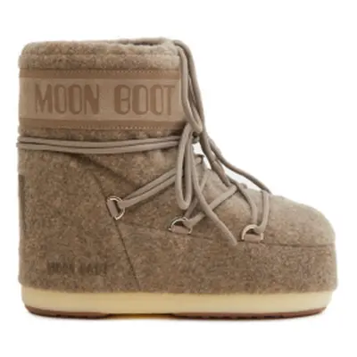 Téli bokacsizma MOON BOOT RESORT COL. MB ICON LOW FELT-L017 BEIGE MELANGE