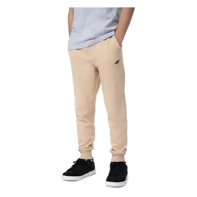 Fiú melegítőnadrág 4F JUNIOR TROUSERS CAS M131-83S-BEIGE