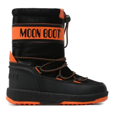 Fiúk magas téli csizma MOON BOOT Boy Sport black orange