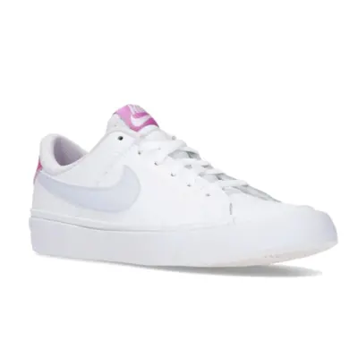 Lányok sétacipők NIKE Court Legacy white gfootball grey cosmic fuchsia