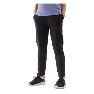 Lányok melegítőnadrágja 4F JUNIOR TROUSERS-JAW23TTROF515-20S-DEEP BLACK