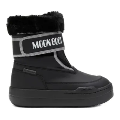 Junior magas téli csizma MOON BOOT MB JR PARK STRAP-N001 BLACK