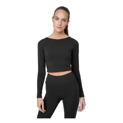 Hosszú ujjú női edzőing 4F WOMENS LONGSLEEVE TSDL019-20S-DEEP BLACK