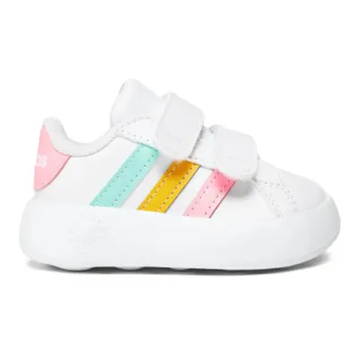 Lányok szabadidős cipők ADIDAS Grand Court 2.0 cloud white pulse mint beam pink