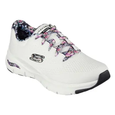 Női szabadidős lábbelik SKECHERS Arch Fit First Blossom white multi