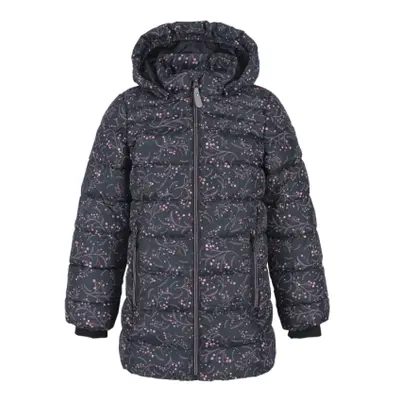 Lány sídzseki COLOR KIDS jacket quilted, AOP, AF 8.000, phantom