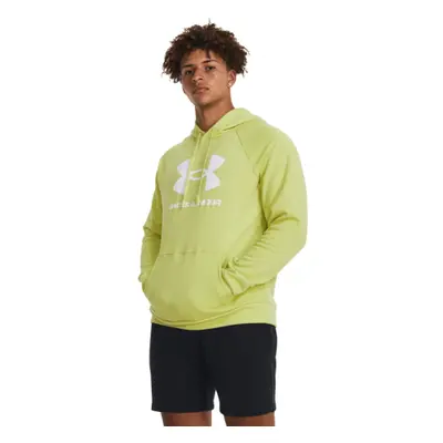 Hőszigetelt kapucnis férfi pulóver UNDER ARMOUR UA Rival Fleece Logo HD-YLW