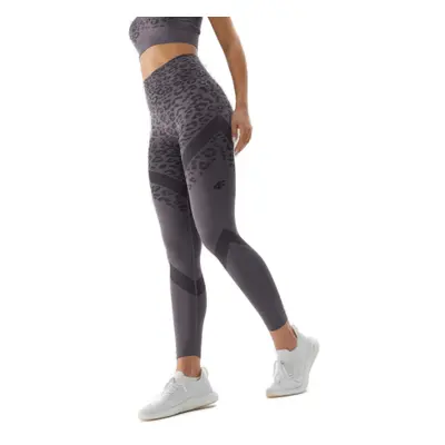 Női leggings 4F TIGHTS FNK-AW23TFTIF138-24A-MIDDLE GREY ALLOVER