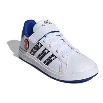 Fiú szabadidő cipő ADIDAS Grand Court Spider-Man EL K white core black royal blue