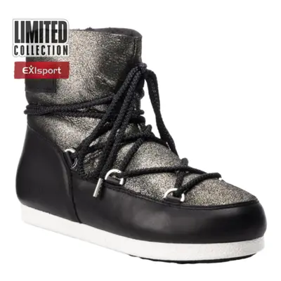 Női téli cipő alacsony MOON BOOT Far Side Low SH Stardust black platinum