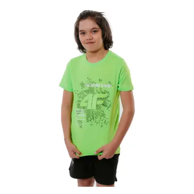 Fiú rövid ujjú póló 4F JUNIOR BOYS-t-shirt-HJL21-JTSM003A-45N-Green