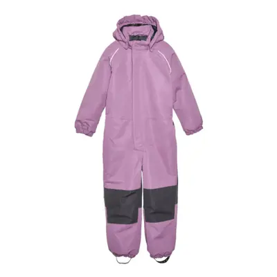 Lány téli overál COLOR KIDS Coverall W. Contrast, argyle purple