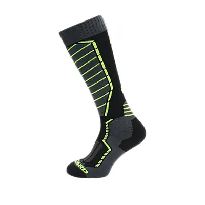 Sí térdzokni (zokni) BLIZZARD Profi ski socks, black anthracite signal yellow