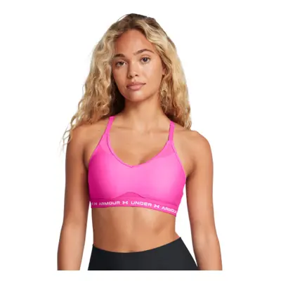 Női edző sportmelltartó UNDER ARMOUR UA Crossback Low Bra-PNK