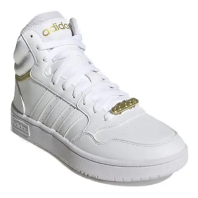 Női szabadidős lábbelik ADIDAS Hoops 3.0 Mid cloud white cloud white gold metallic