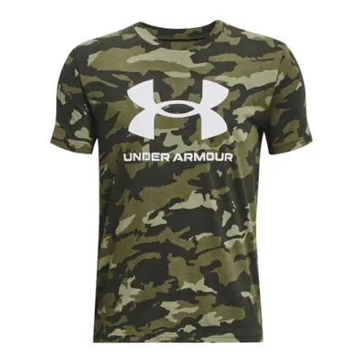 Fiú rövid ujjú póló UNDER ARMOUR UA SPORSTYLE LOGO AOP SS-GRN