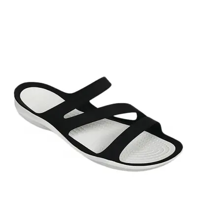 Női papucs (strandcipő) CROCS Swiftwater Sandal W black white