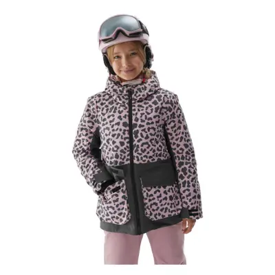 Lány sídzseki 4F JUNIOR TECHNICAL JACKET-JAW23TTJAF357-90A-MULTICOLOUR ALLOVER